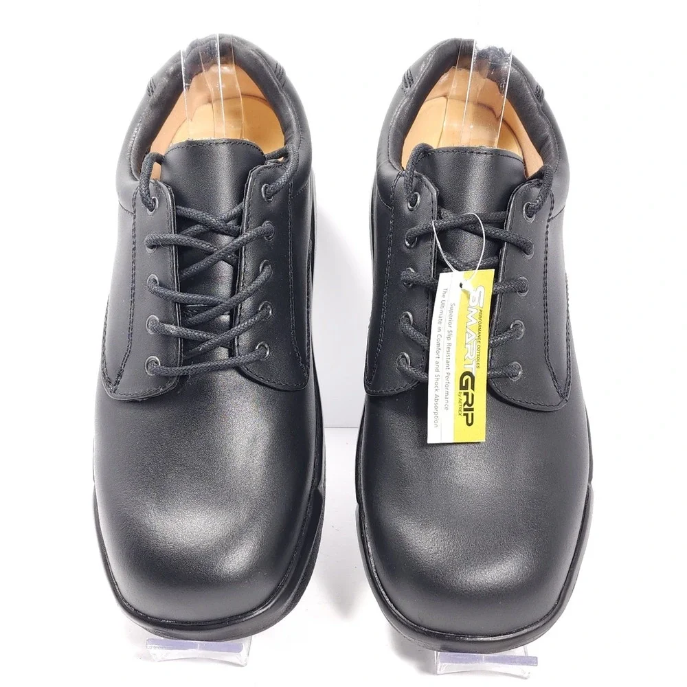 Apex Men's 1270 Ambulator Conform Black Leather Lace Shoes Men's Size 9.5 W- NEW